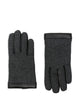 Hugo Boss Leather Wool Polyester Gloves