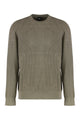 Boss Sweater With Velvet Ribbed Effect