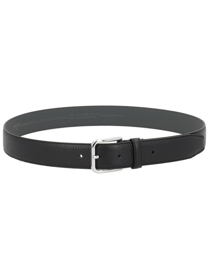 Boss Black Cow Skin Belt