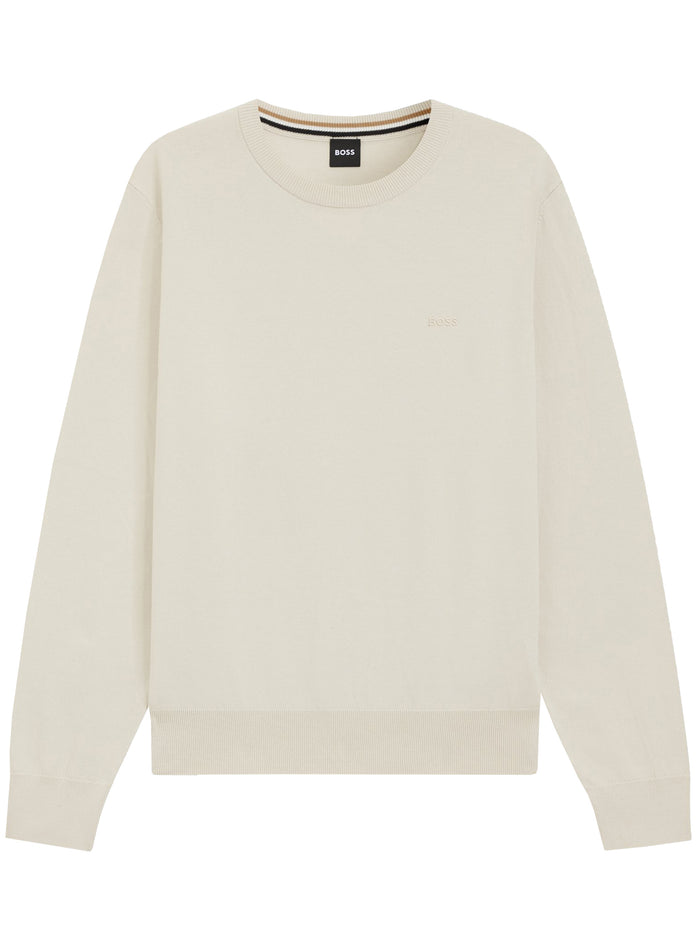 Hugo Boss White Cotton Sweatshirts