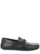 Boss Black Cow Hide Leather Loafers