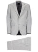 Boss Grey Rpl Virgin Wool Linen Elastane Suit