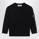 Stone Island Navy Blue Wool Sweater
