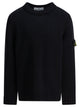 Stone Island Kids Black Cotton Blend Knitwear