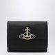 Vivienne Westwood Black Leather Wallet With Orb Logo