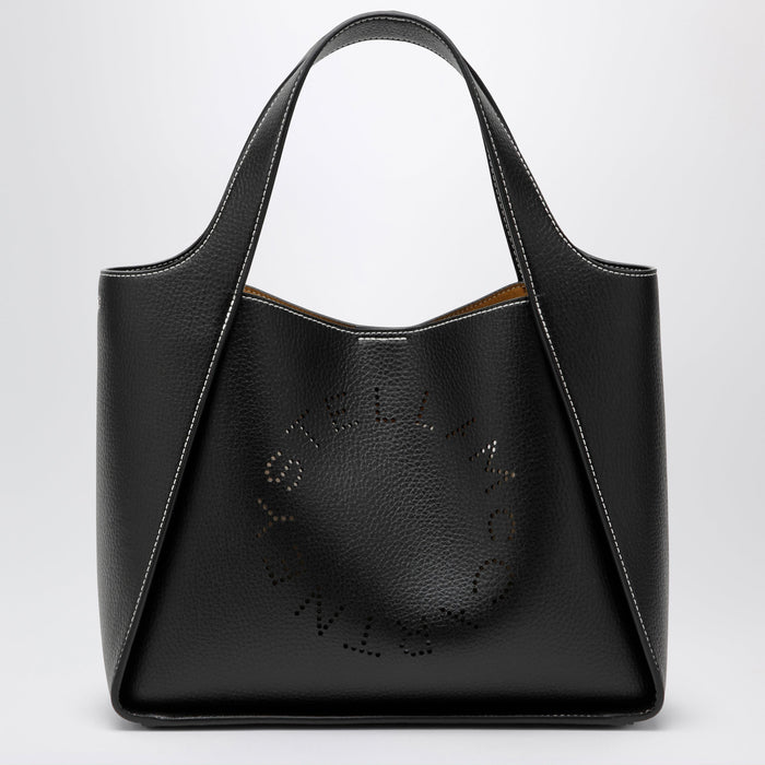 Stella Mccartney Black Medium Stella Logo Bag