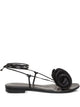Magda Butrym Wrap Around Flat Flower Sandals