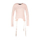 Simone Rocha Bow Tail Easy Long Sleeve T-Shirt - - Synthetic - Pink