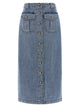 Zimmermann 'Denim Pencil' Skirt