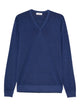 Ferrante V Neck Jersey Silk/Wool