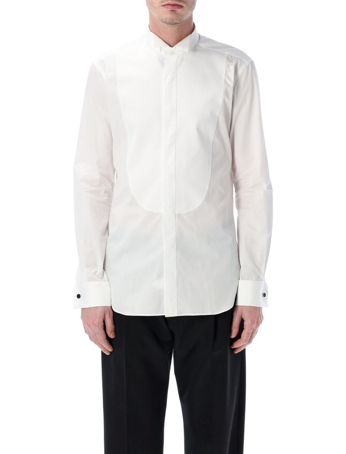 Xacus Xacus White Plastron Formal Shirt
