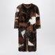 Prada Patchwork Shearling Coat