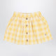 Búho Cotton Blend Skirt With Check Pattern