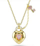 Swarovski Gold-Tone Heart Key Chain Bijoux