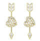 Swarovski Gold Brass Crystal Earrings