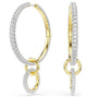 Swarovski Gold-Tone Crystal Hoop Bijoux