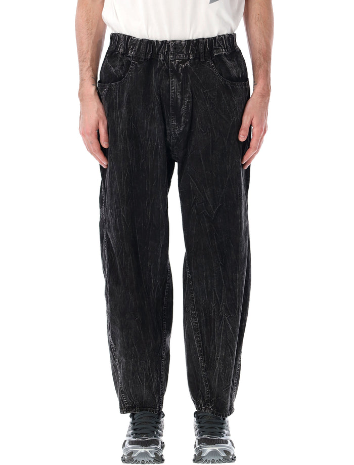 And Wander And Wander Black Textured Trousers