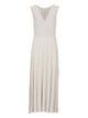 D.exterior Beige Pleated Maxi Dress
