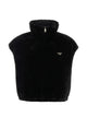 Prada St. Moritz Nero Lamb Shearling Gilet
