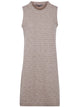 D.exterior Pattern Crystal Sleeveless Dress
