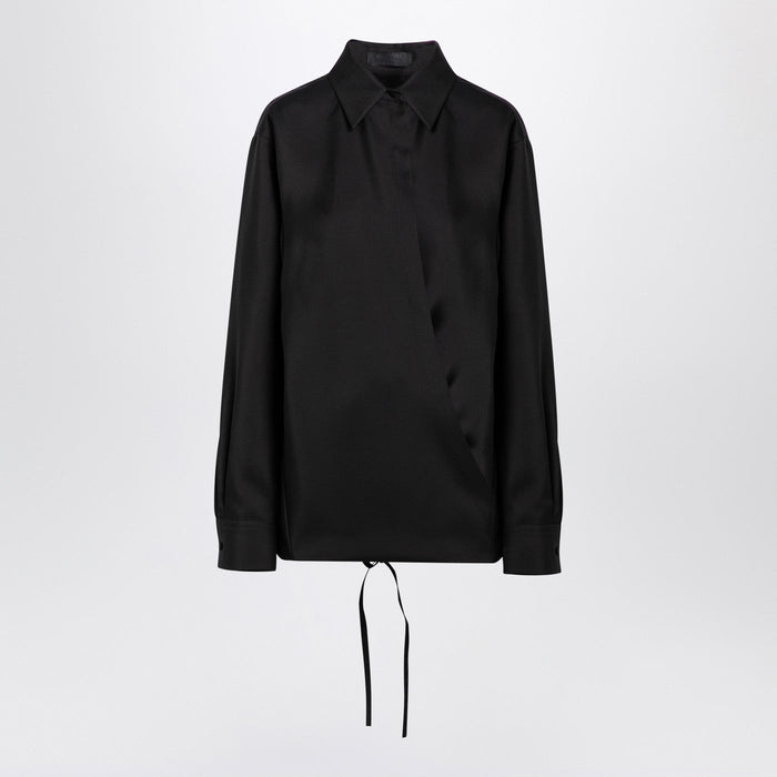 Valentino Black Shirt With Drawstring