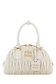 Miu Miu Ivory Nappa Leather Arcadie Handbag