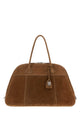 Miu Miu Brown Suede Vivant Shopping Bag