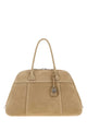 Miu Miu Beige Suede Vivant Shopping Bag