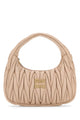 Miu Miu Powder Pink Nappa Leather Wander Handbag