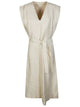 Incotex Lia V-Neck Belted Midi Dress