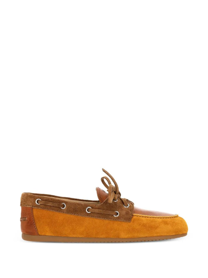 Miu Miu Multicolor Leather And Suede Loafers