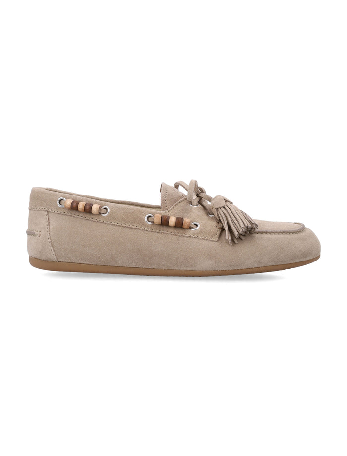 Miu Miu Miu Miu Suede Deck Tassel Loafers