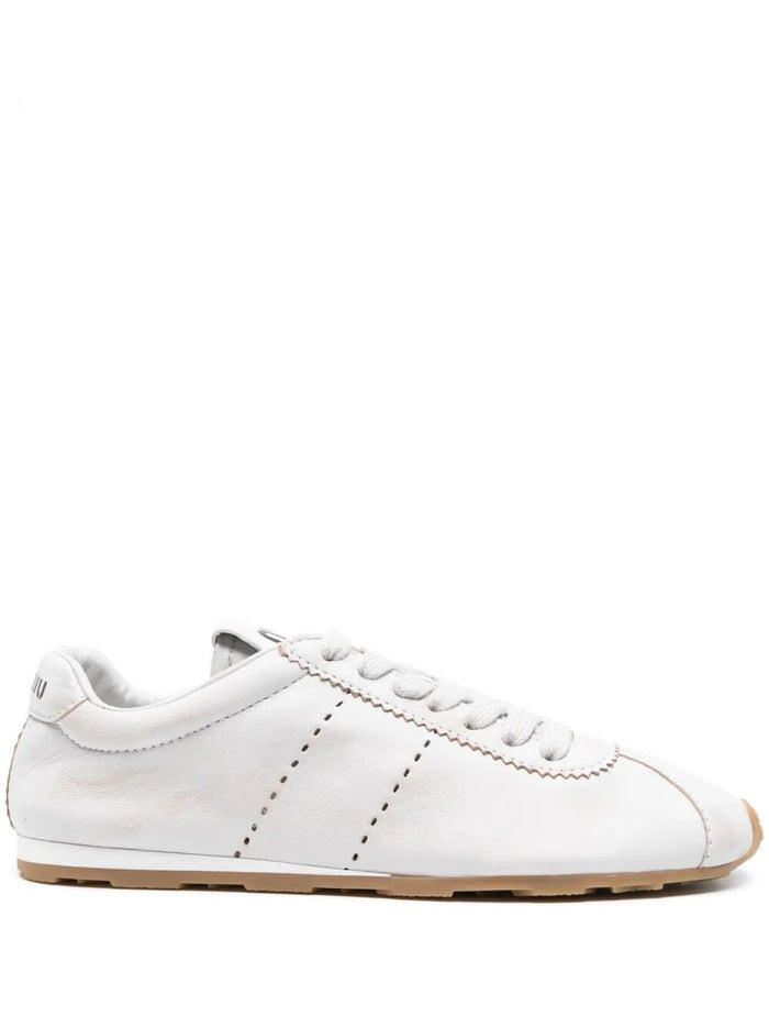 Miu Miu Plume Suede Sneakers