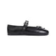 Miu Miu Black Leather Ballerinas