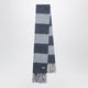 Miu Miu Striped Scarf In Blue Mohair Blend