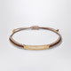 Miu Miu Brown/Sand Beige Braided Cord Bracelet