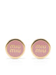 Miu Miu Enameled Metal Earrings