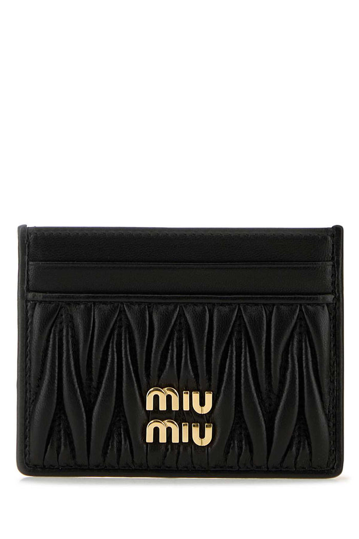 Miu Miu Matelassé Nappa-Leather Card Holder