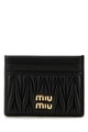 Miu Miu Matelassé Nappa-Leather Card Holder