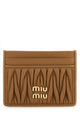 Miu Miu Brown Lamb Leather Cardholder