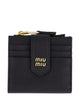 Miu Miu Small Leather Wallet With Coin Case