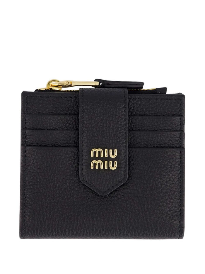 Miu Miu Small Leather Wallet With Coin Case