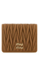 Miu Miu Matelassé Caramel Wallet