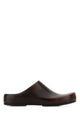 Miu Miu Dark Brown Leather Slippers