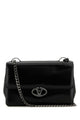 Valentino Garavani Black Leather Medium Vlogo Shoulder Bag