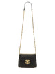 Valentino Garavani Black Leather Vlogo Shoulder Bag