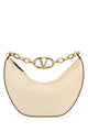 Valentino Garavani Ivory Leather Small Hobo Vlogo Moon Handbag