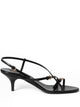 Miu Miu Patent Leather Sandals With Buckles