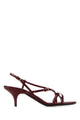 Miu Miu Tyrian Purple Leather Sandals