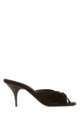 Miu Miu Chocolate Suede Leather Mules